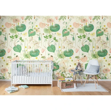 The Orchard varikas kukkatapetti lastenhuoneen muraltapetti Rebel Wallsilta R16201 image