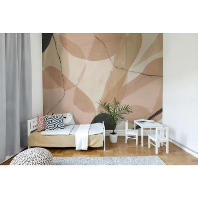 Asana rauhoittava abstrakti muraltapetti makuuhuoneeseen Rebel Wallsilta R17021 image