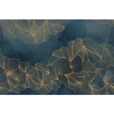 Opulence sininen kultainen graafinen muraltapetti koko kuvioRebel Wallsilta R17091 image