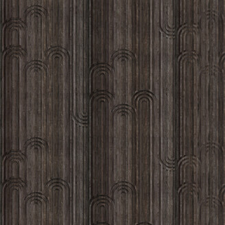 Timber Arch ruskea puuseinatapetti Rebel Wallsilta R17221 kuva