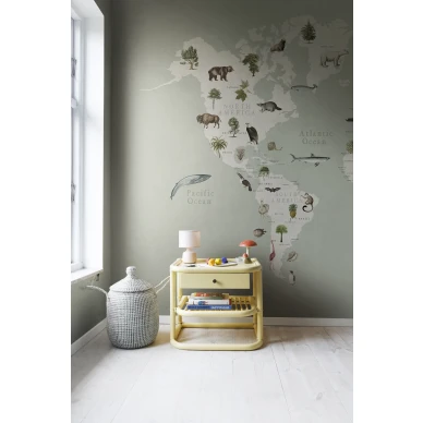 Elainkartta kuvatapetti Rebel Wallsilta Animal World R18441 image