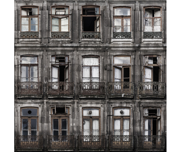 Perspective La Rue talotapetti ikkunoilla Rebel Wallsilta R14221 image