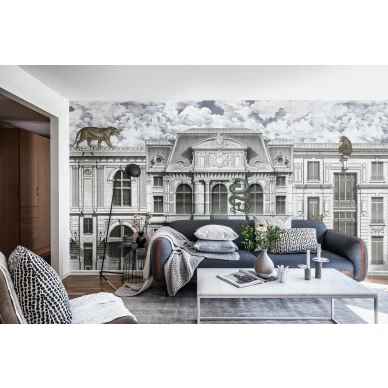 Animal Avenue elaintapetti olohuoneen muraltapetti Rebel Wallsilta R17172 image