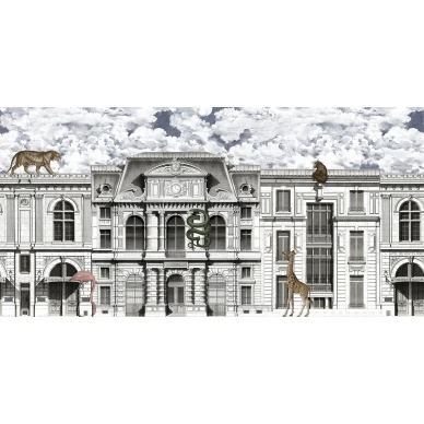 Animal Avenue varikas elain ja talotapetti Rebel Wallsilta R17172 image