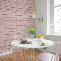 Soft Bricks roosa tiiliseinatapetti keittion muraltapetti Rebel Wallsilta R14873