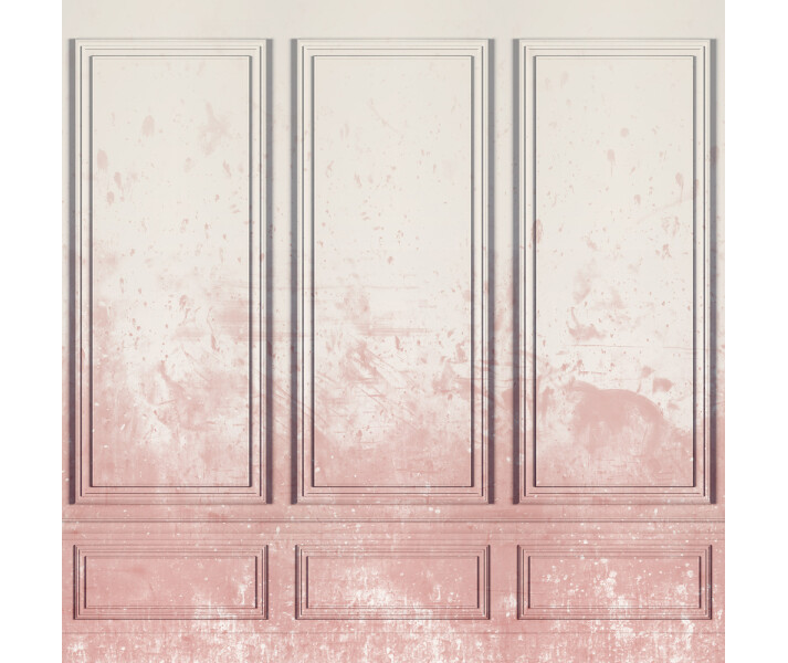 Patinated Panels roosa paneliseina muraltapetti Rebel Wallsilta R15381 kuva