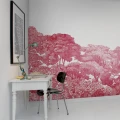 Bellewood pinkki metsatapetti kotitoimistoon Rebel Wallsilta R13056