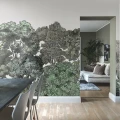 Bellewood vihrea metsatapetti keittioon Rebel Wallsilta R13051