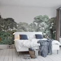 Bellewood vihrea metsatapetti makuuhuoneeseen Rebel Wallsilta R13051