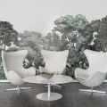 Bellewood vihrea metsatapetti olohuoneeseen Rebel Wallsilta R13051