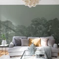Bellewood vihrea metsatapetti olohuoneeseen Rebel Wallsilta R13058