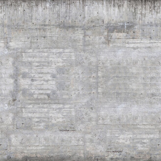 Wooden Concrete harmaa betoniseina muraltapetti Rebel Wallsilta R15001 image