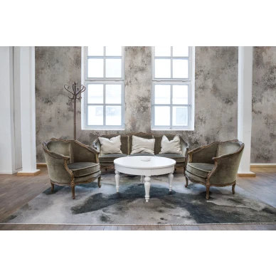 Patina harmaa vintagetyylinen muraltapetti olohuoneeseen Rebel Wallsilta R12711 image