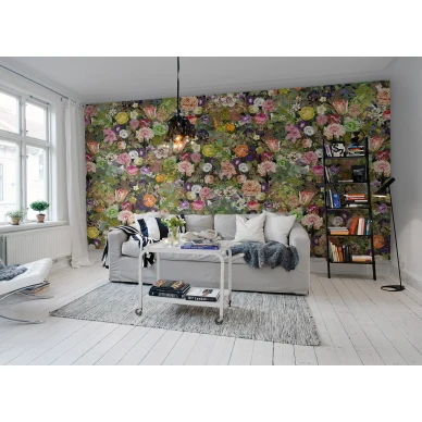 Meadow varikas kukkatapetti olohuoneen muraltapetti Rebel Wallsilta R13142 image
