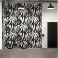 Pulse of Passion mustavalkoinen graafinen muraltapetti eteiseen Rebel Wallsilta R14091