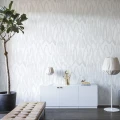 Pulse of Passion valkoinen graafinen olohuoneeseen muraltapetti Rebel Wallsilta R14092