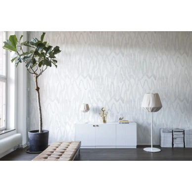 Pulse of Passion valkoinen graafinen olohuoneeseen muraltapetti Rebel Wallsilta R14092 kuva