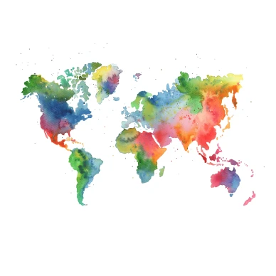 Rainbow World varikas maailmankartta muraltapetti Rebel Wallsilta R13431 koko kuvio kuva