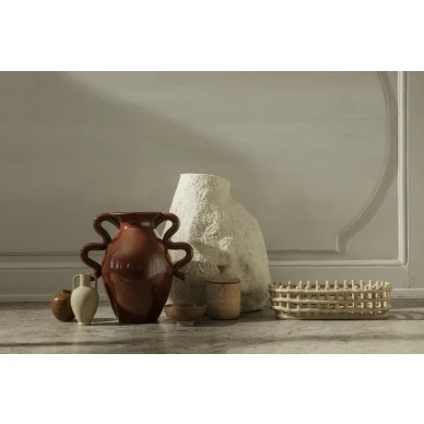 Ceramic Basket ovaali moderni cashmerevarinen keramiikkakori Ferm Livingilta image