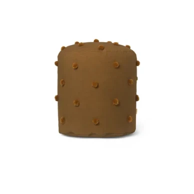 Dot Tufted Pouf ruskea rahi Ferm Livingilta image