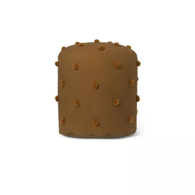 Dot Tufted Pouf ruskea rahi Ferm Livingilta kuva