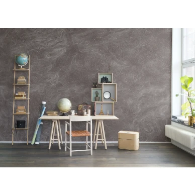 Elevation Lines vaaleanruskea graafinen muraltapetti tyohuoneeseen Rebel Wallsilta R14073 kuva