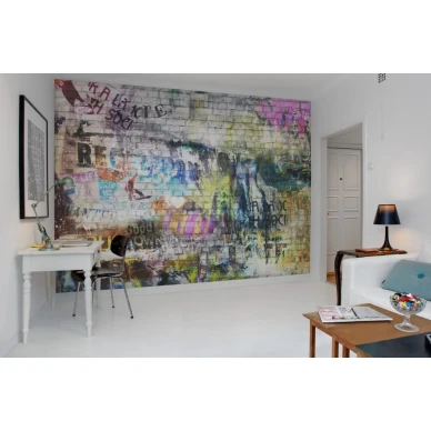 Street Art varikas grafittitapetti nuorisohuoneeseen Rebel Wallsilta  kuva