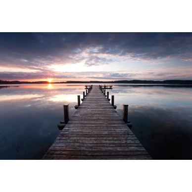 Pier kaunis auringonlasku muraltapetti koko kuvio Rebel Wallsilta R10161 kuva