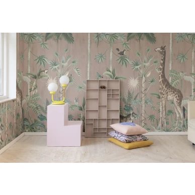 Rebel Wallsin kuvatapetti elainkuviolla Giraffes Stroll R16796 kuva