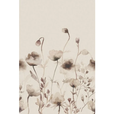 Morangen kaunis ruskea kukkatapetti Sandbergilta koko kuvio S10107 image