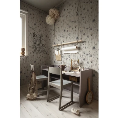 Lo romanttinen vihrea kukkatapetti lastenhuoneeseen Sandbergilta S10102 kuva