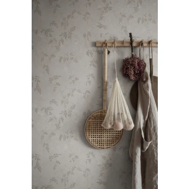 Irene kaunis beige kukkatapetti Sandbergilta S10111 image