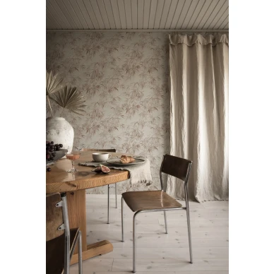 Jon punainen bambulehtitapetti ruokailuhuoneeseen Sandbergilta S10114 image