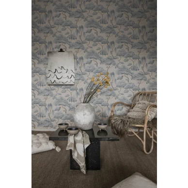 Kristoffer sininen puutapetti olohuoneeseen Sandbergilta S10125 image