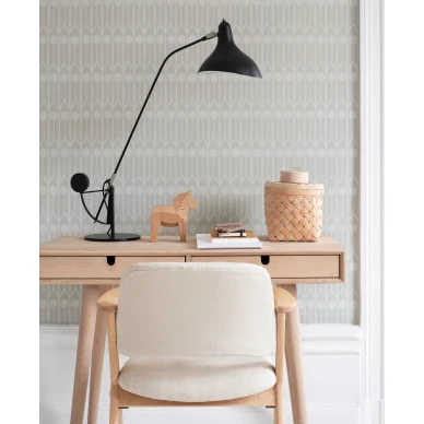 Feathers harmaa beige graafinen tapetti kotitoimistoon Littlephantilta 1537 image