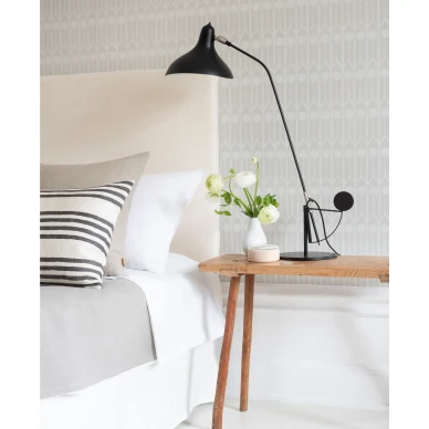 Feathers harmaa valkoinen graafinen tapetti makuuhuoneeseen Littlephantilta 1536 image