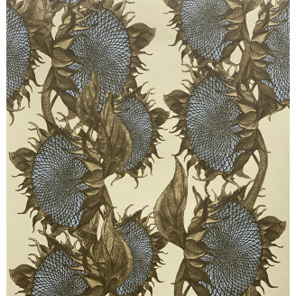 Vera sininen ruskea kukkatapetti Studio Lisa Bengtssonilta 1359 kuva