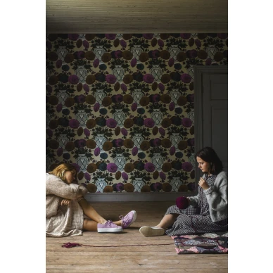 Habibi varikas kukkatapetti opiskeluasuntoonStudio Lisa Bengtssonilta image