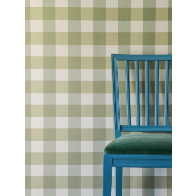 Picnic klassinen vihrea ruudullinen tapetti Langelid von Bromssenilta 20 55 image