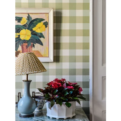 Picnic vihrea ruudullinen keittiotapetti Langelid von Bromssenilta 20 55 image