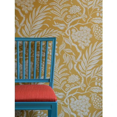 Cornucopia keltainen kaunis lehtitapetti Langelid von Bromssenilta 21 77 image