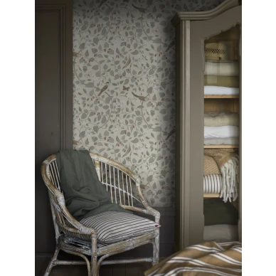 Sangfaglar kaunis vaalea lintutapetti Borastapeterilta 2056 image