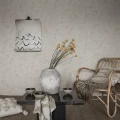 Anna vaalea beige kaislatapetti olohuoneeseen Sandbergilta S10109