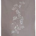 Omenankukka lamminharmaa keittiopyyhe Pohjanmaa sarja