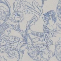 Floral Dream sininen kukkatapetti Borastapeterilta 2065