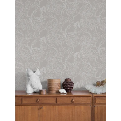 Floral Dream vaalea olohuoneen tapetti Borastapeterilta 2066 image