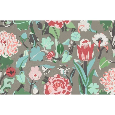 Myrtle varikas iloinen kukkatapetti Borastapeterilta 2070 koko kuvio image