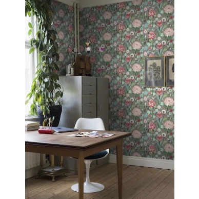 Varikas kotitoimiston tapetti kukkakuviolla Borastapeterilta 2070 image