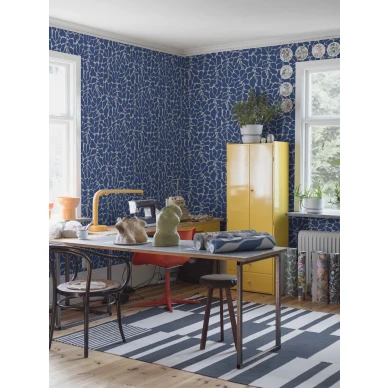 My Secret Garden sininen lehtitapetti tyohuoneeseen Borastapeterilta 2072 image