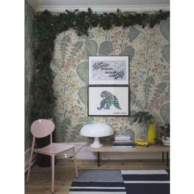 Borastapeterin vaalea lehtitapetti Zingkorre 2093 kuva